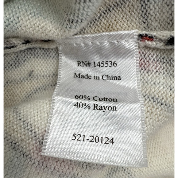 Coldwater Creek Cardigan Womens PXL Outdoors Camping Canoe Fishing 3/4 Sleeve - Picture 6 of 8